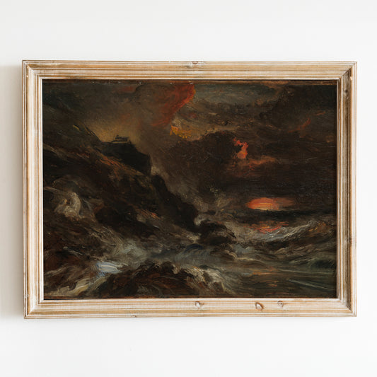 A Storm off the Normandy Coast by Eugène Isabey