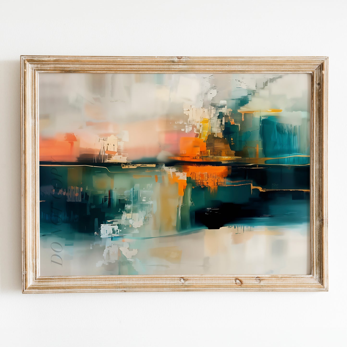 Abstract Art - Teal & Orange