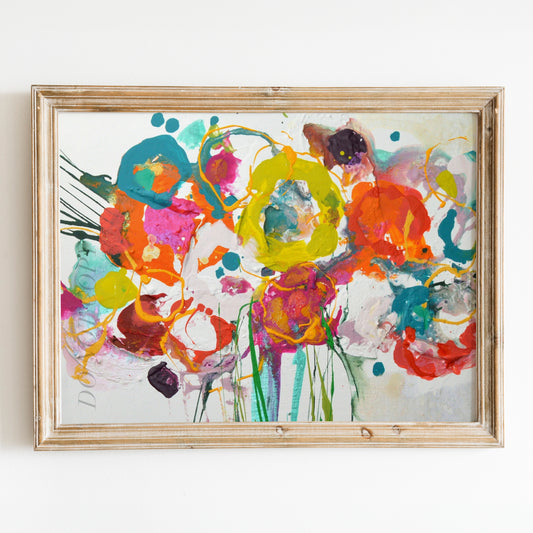 Abstract Flower Art