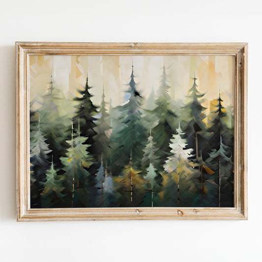 Abstract Pine Forest