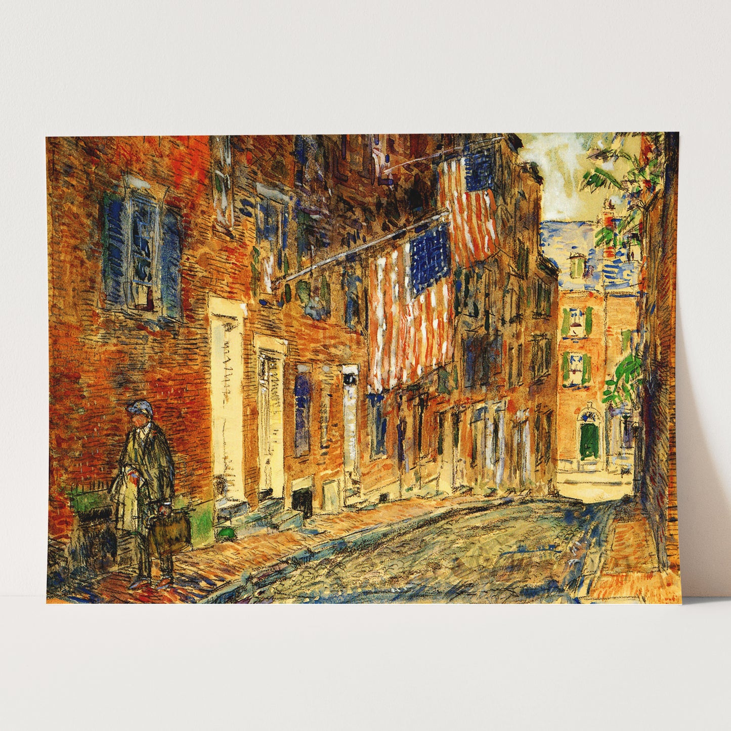 Acorn Street, Boston by Childe Hassam