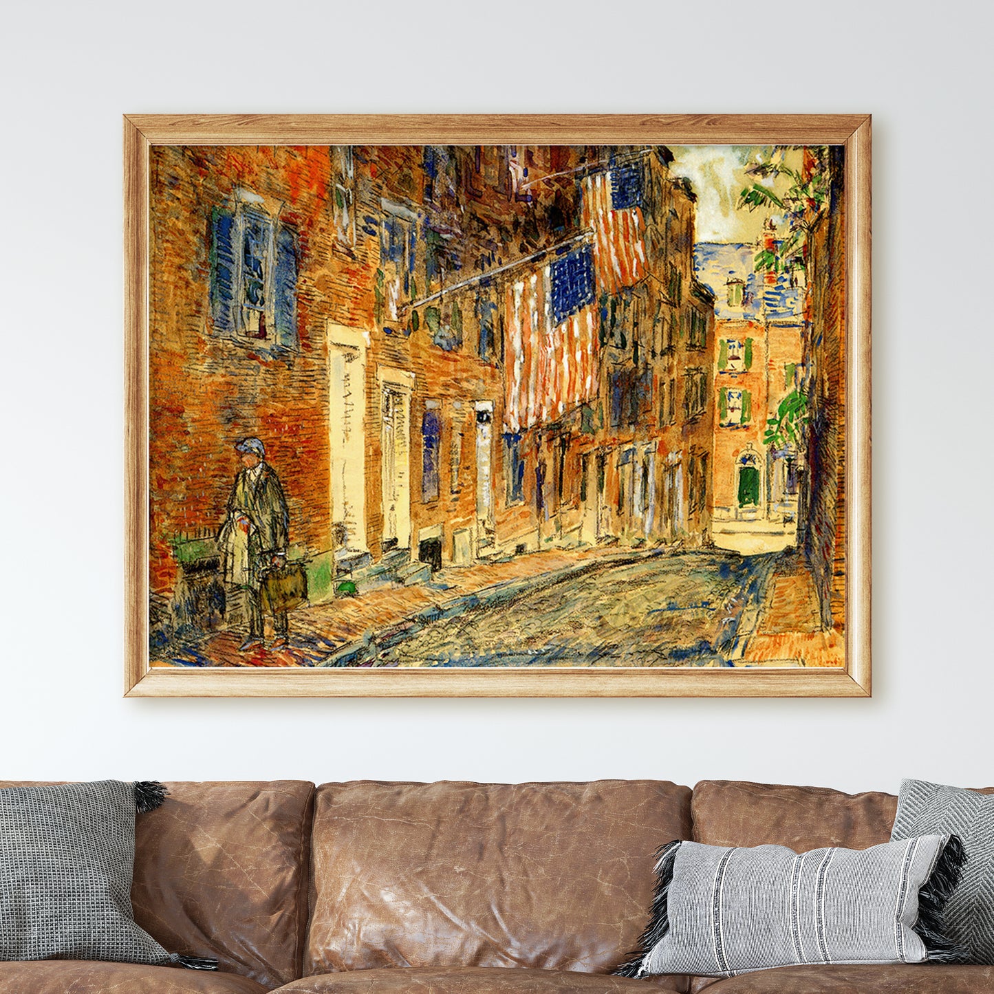 Acorn Street, Boston by Childe Hassam
