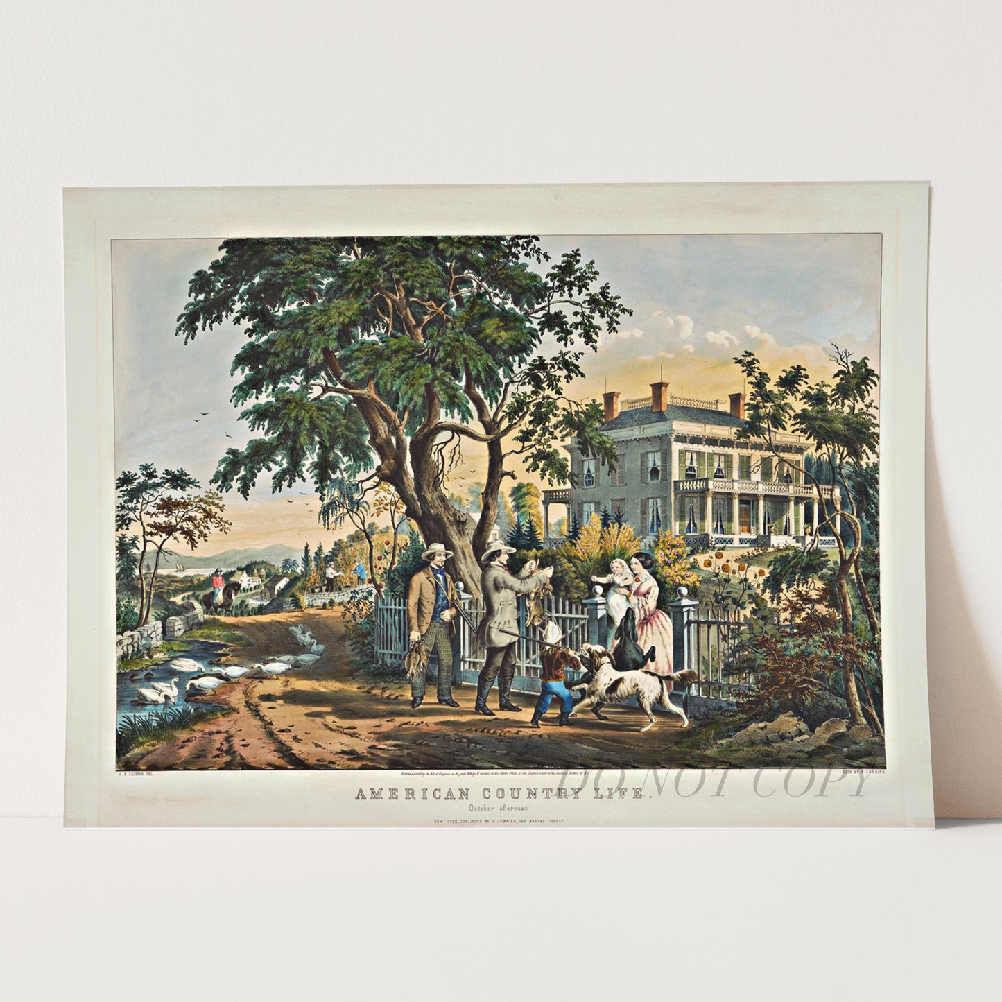 American Country Life 1855 by Currier & Ives