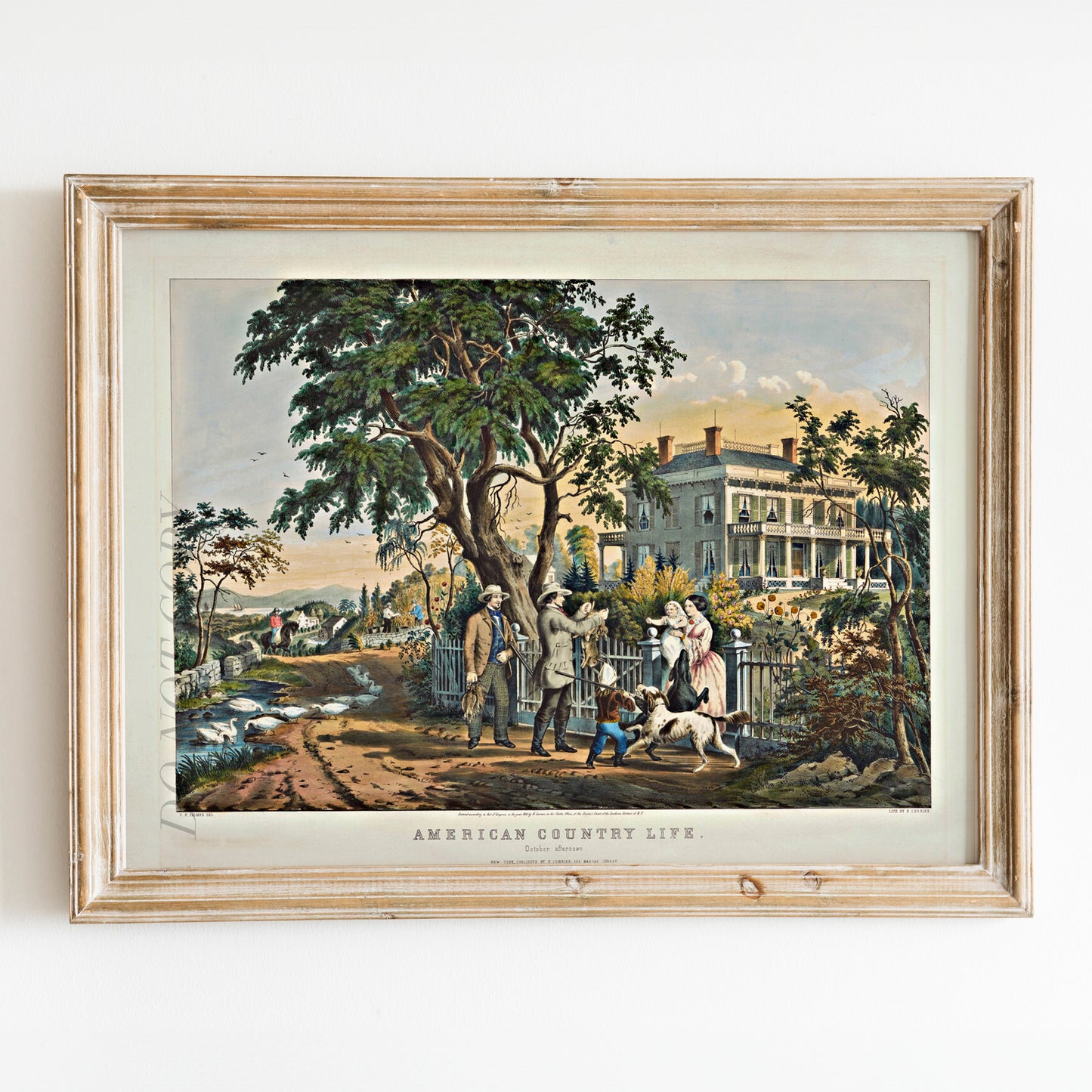 American Country Life 1855 by Currier & Ives