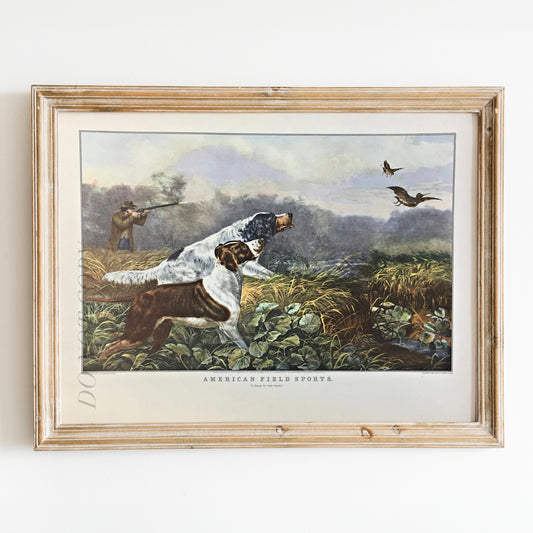 American Field Sports "A Chance for Both Barrels" by Currier & Ives 1857