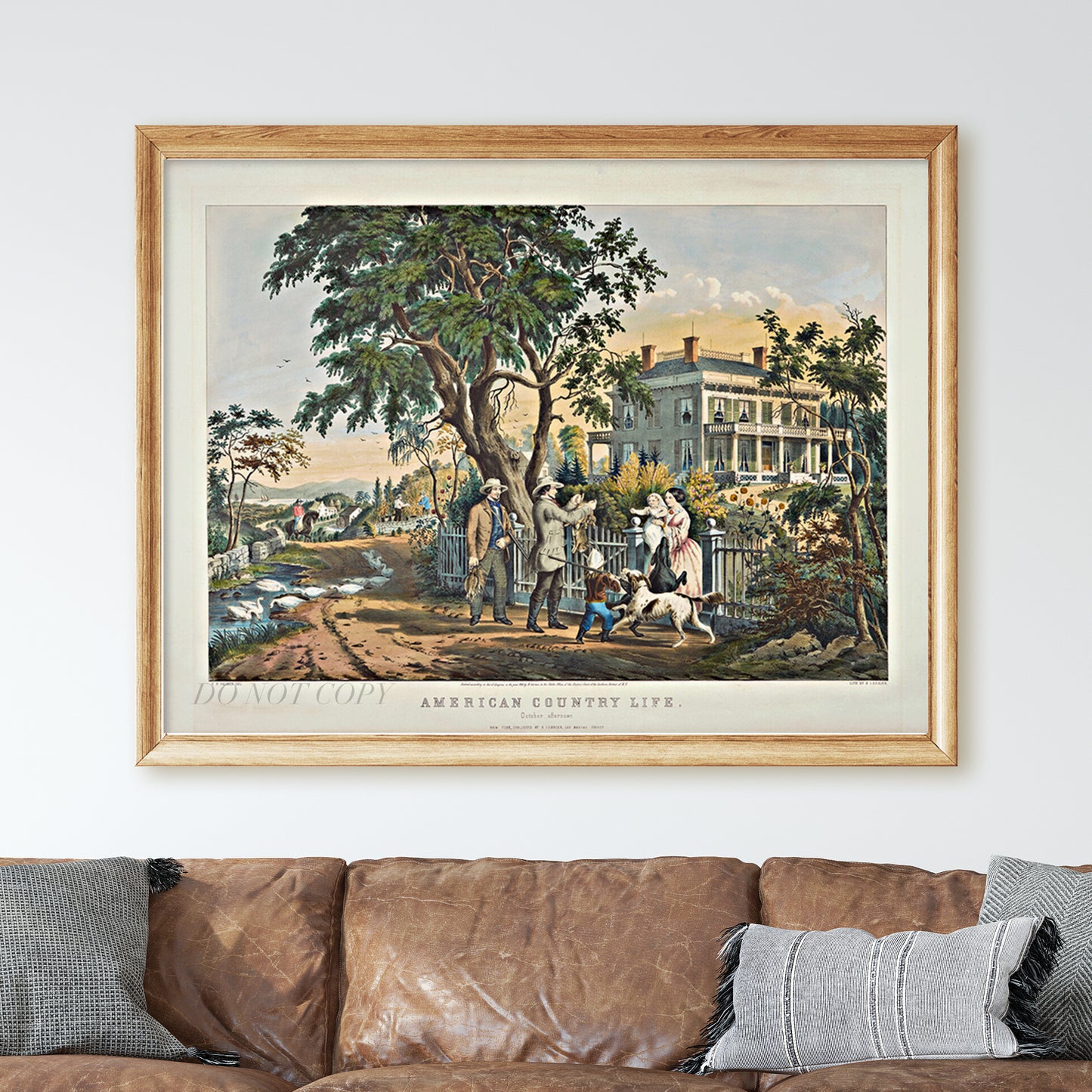 American Country Life 1855 by Currier & Ives