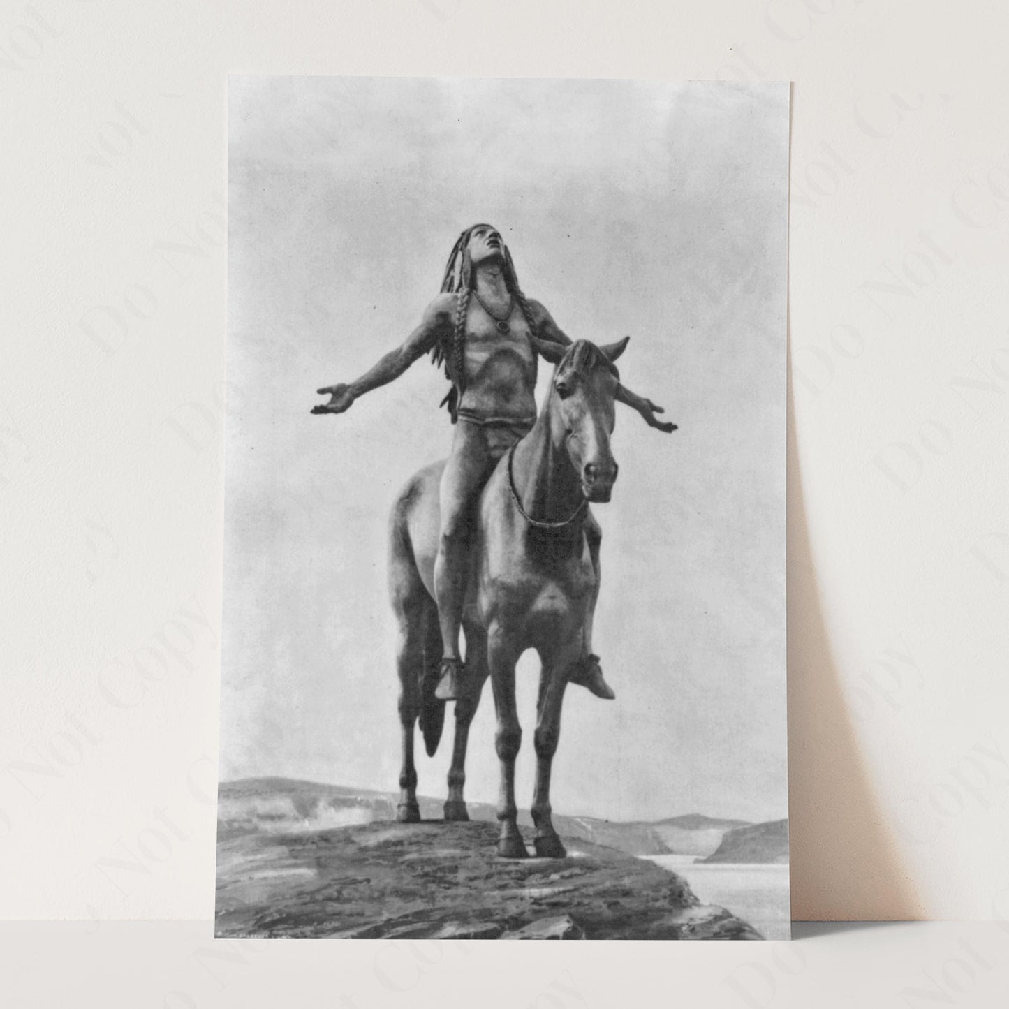 Appeal to the Great Spirit 1921 Native American Indian On Horseback