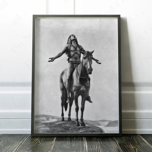 Appeal to the Great Spirit 1921 Native American Indian On Horseback