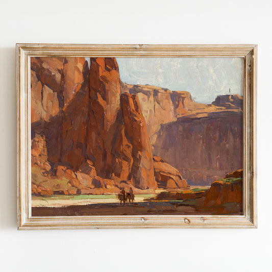 Arizona Canyon Horseback Riders (de Chelly) by Edgar Payne