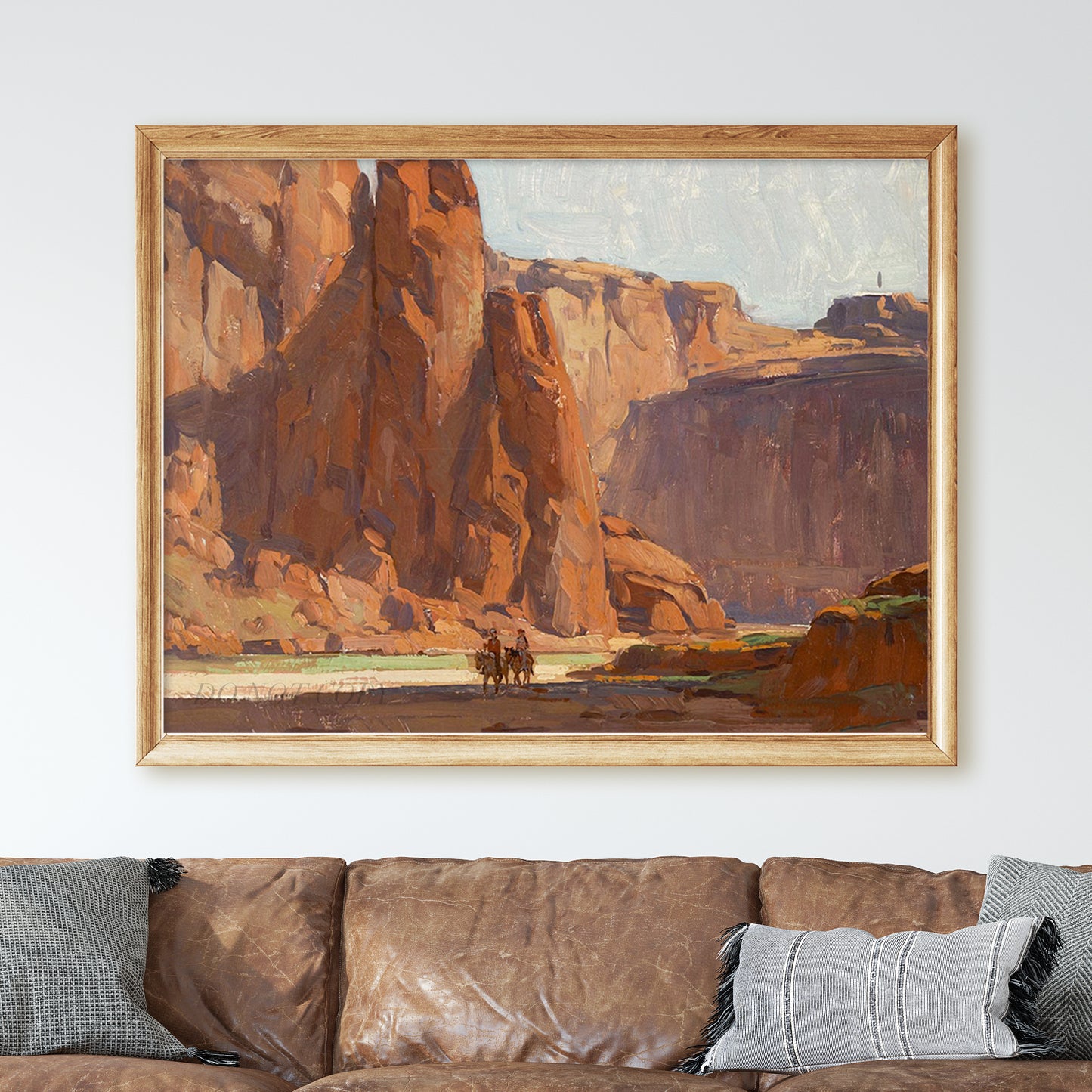Arizona Canyon Horseback Riders (de Chelly) by Edgar Payne