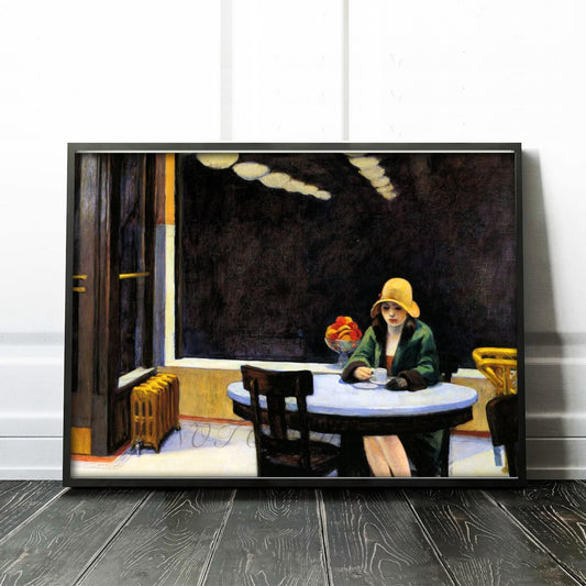 Automat 1927 Girl In Cafe by Edward Hopper