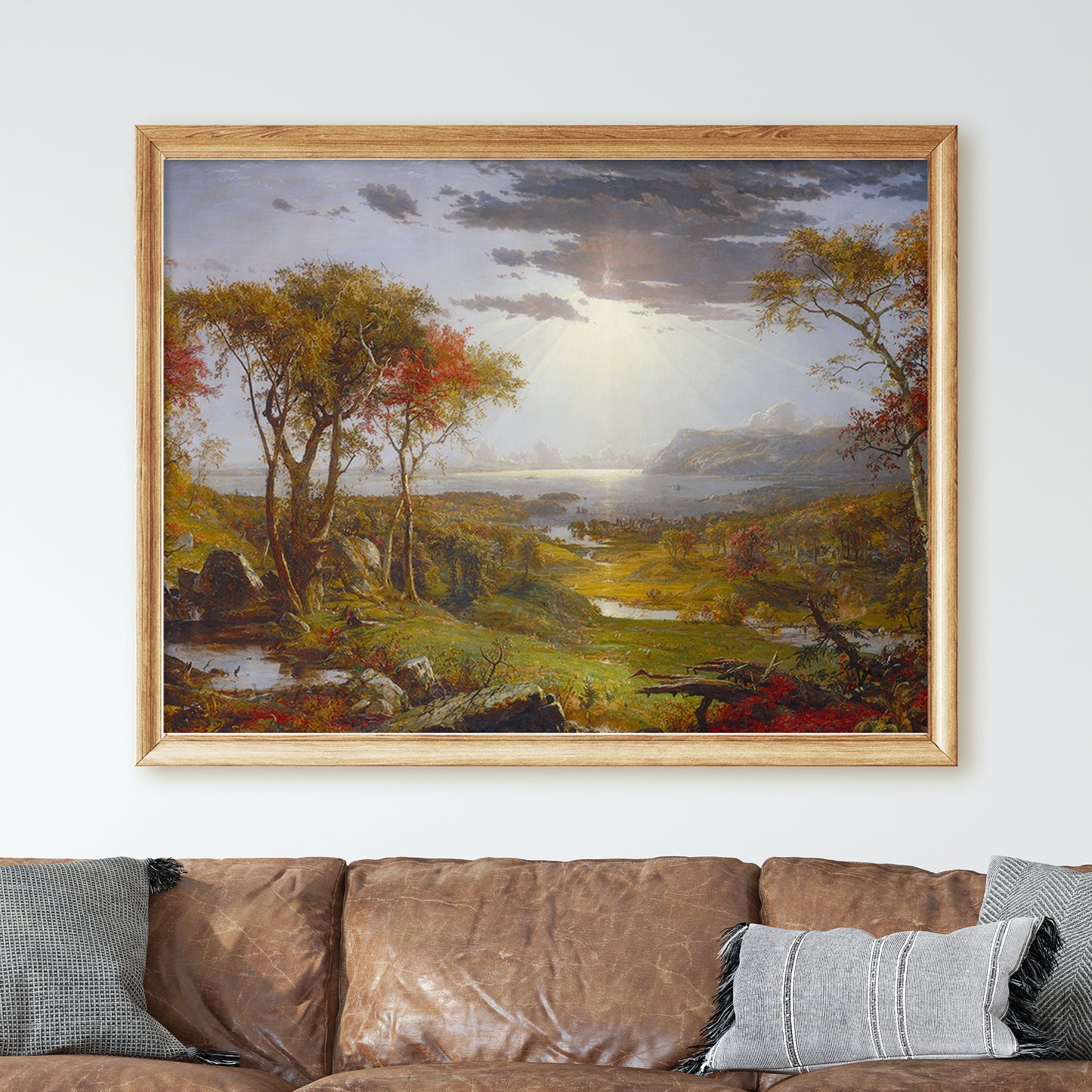 Autumn on the Hudson River by Jasper Francis Cropsey