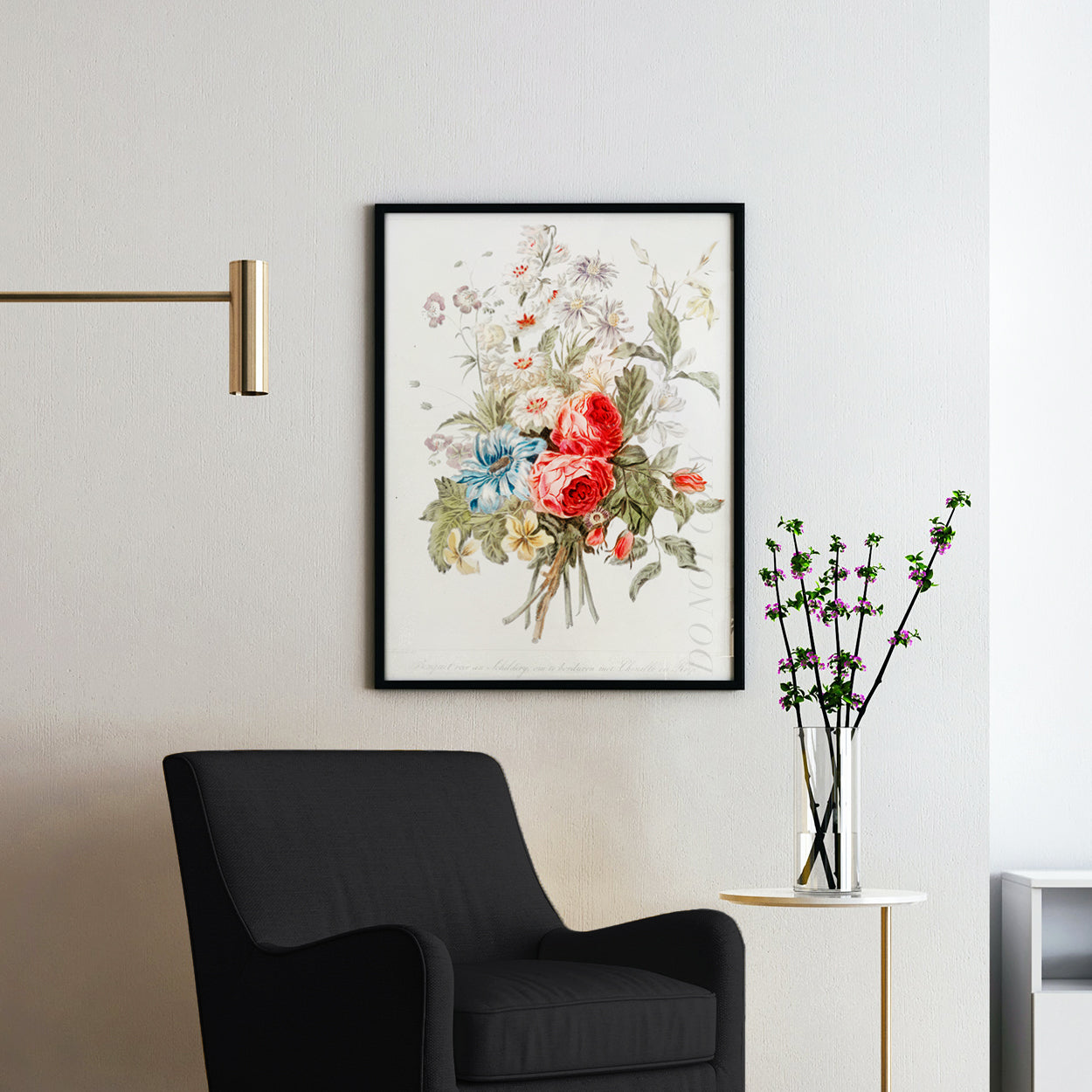 Vintage Flowers Illustration