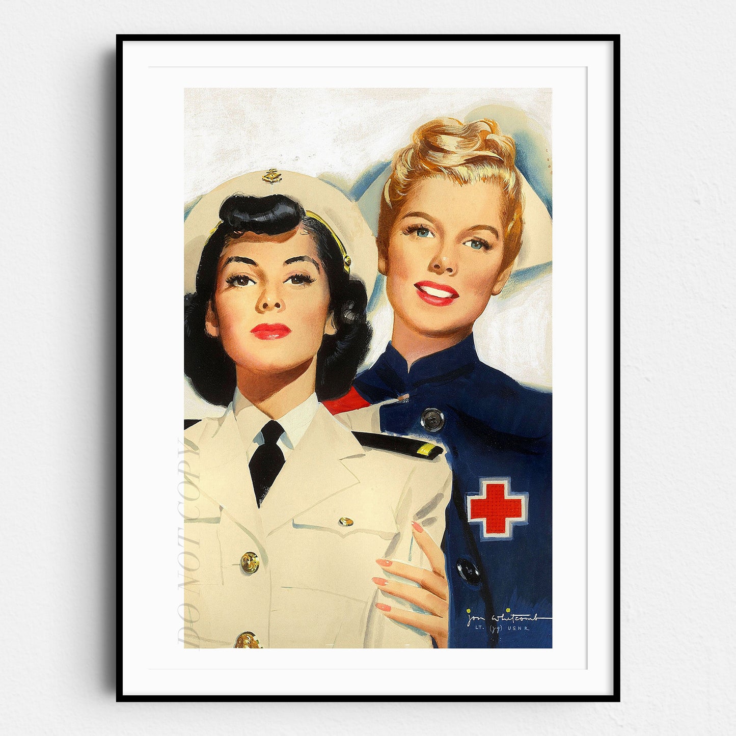 Vintage WW2 US Nursing Recruiting Poster
