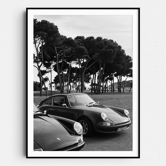 Vintage Porsches on the Golf Course