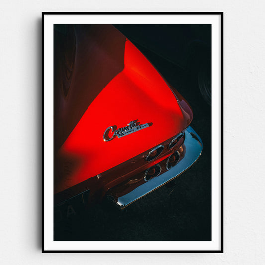 Vintage Red Corvette Sting Ray Bumper