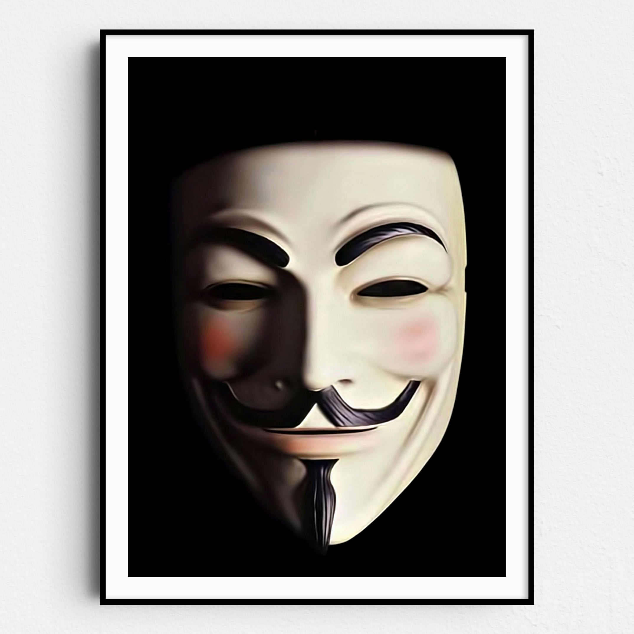Adesivo Mascherina Guy Fawkes Empire, 4 Colori, Dimensioni 7x10 Cm