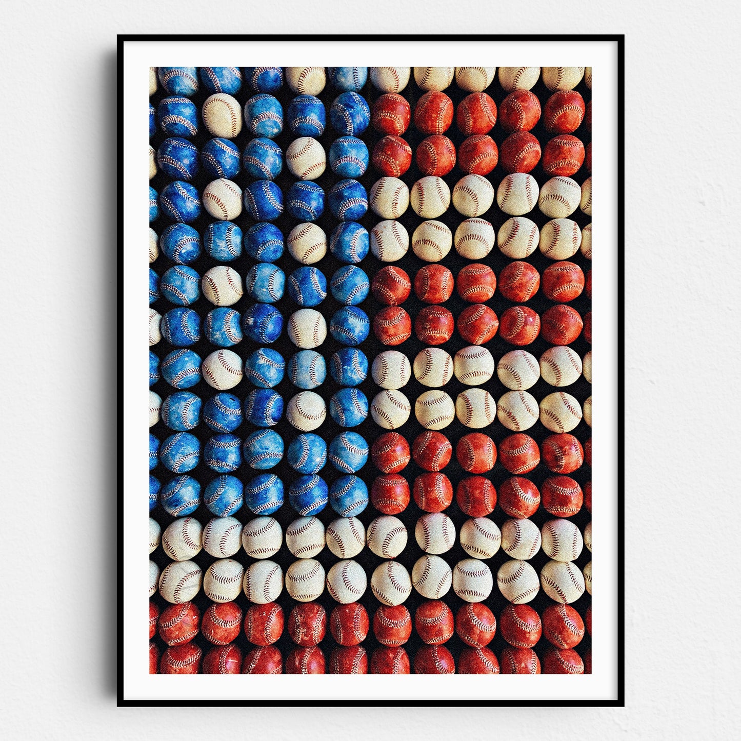USA Flag Of Baseballs