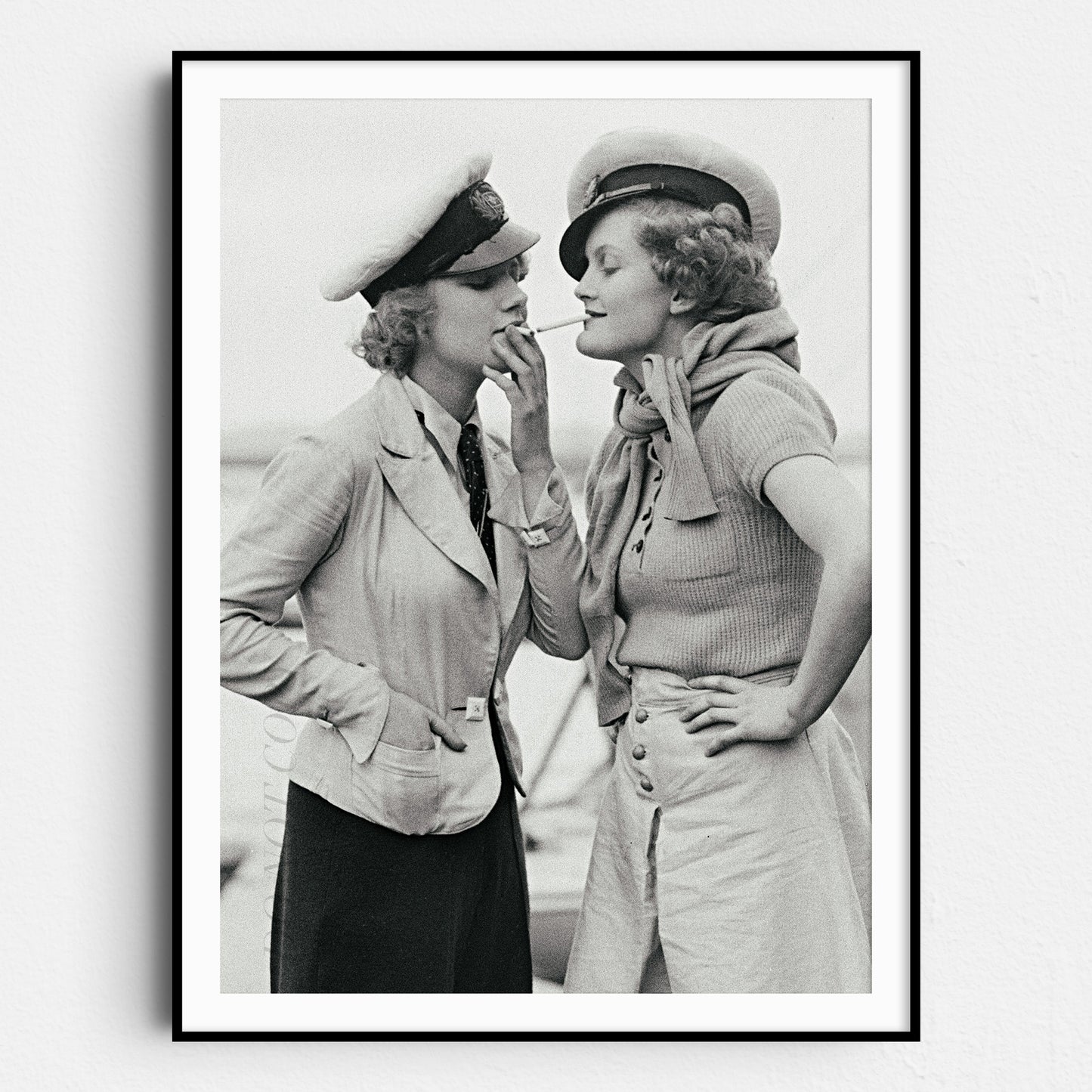 Women Smoking on the Beach