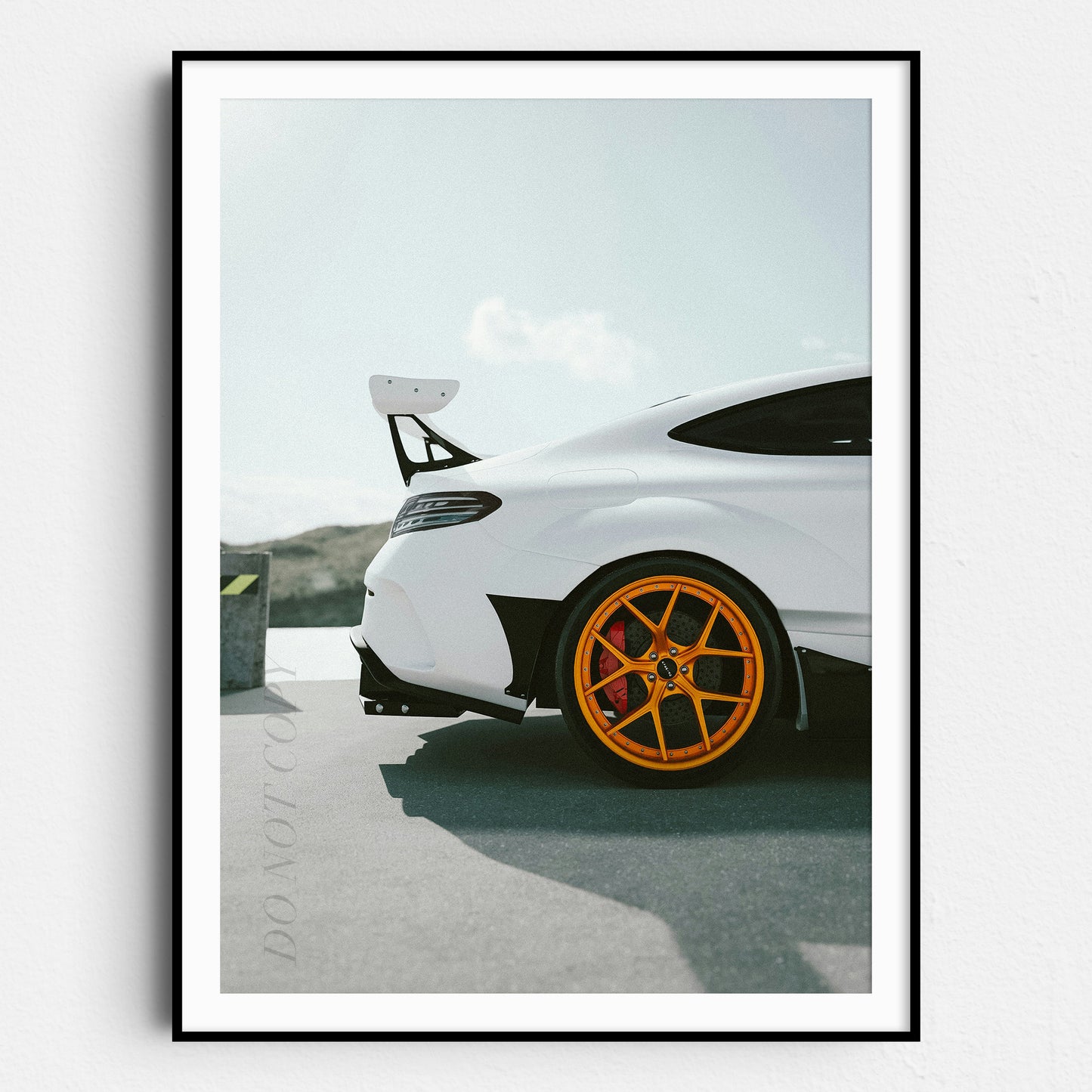 White Porsche Tail