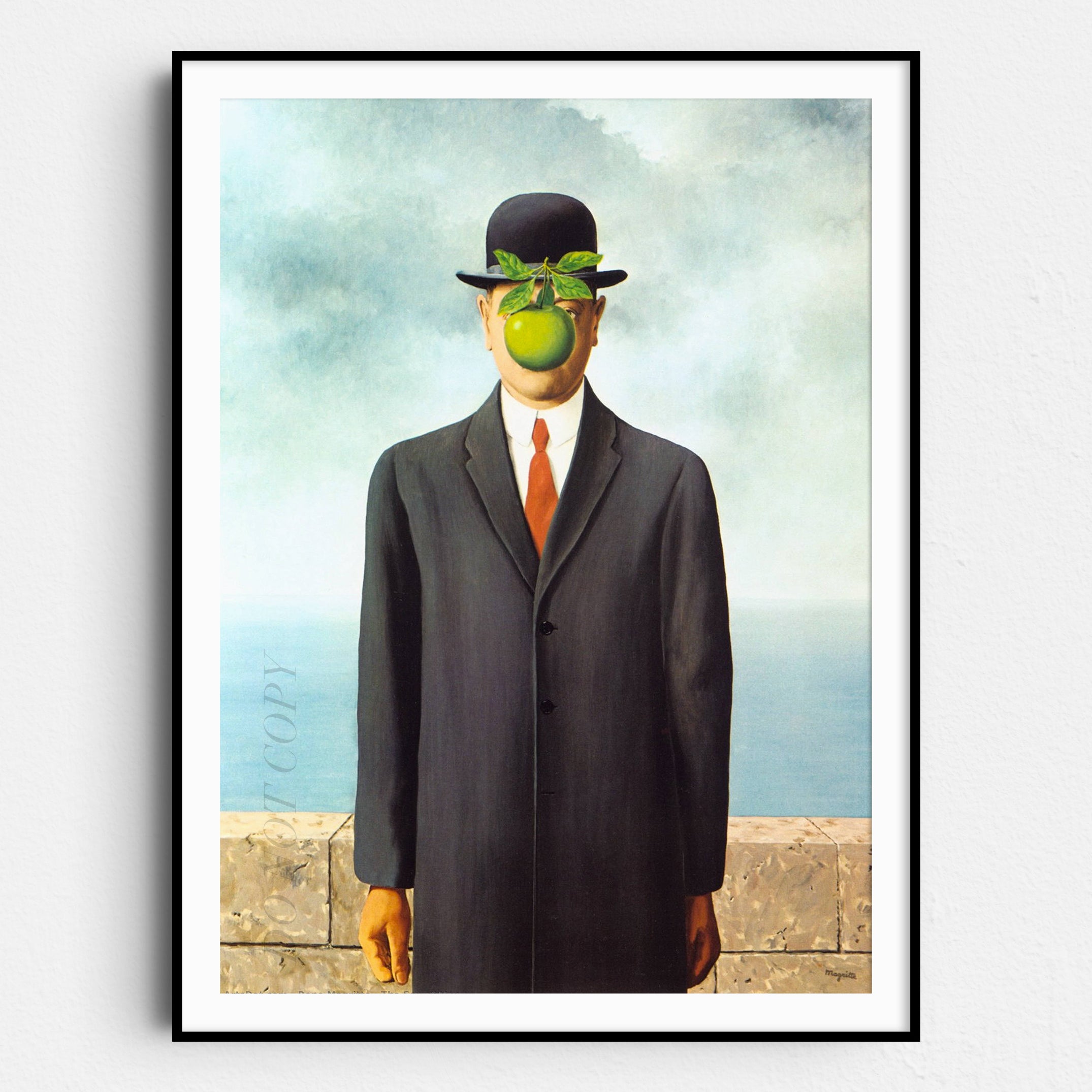 The Son of Man by Rene Magritte Wall Art Poster Prints – Prints