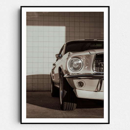 Vintage Ford Mustang Shelby GT500 Front View