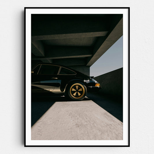 Vintage Porsche 911 with Gold