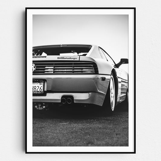 Vintage Ferrari 348 Challenge Black & White
