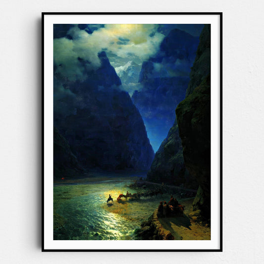 Darial Gorge (1862) by Ivan Aivazovsky