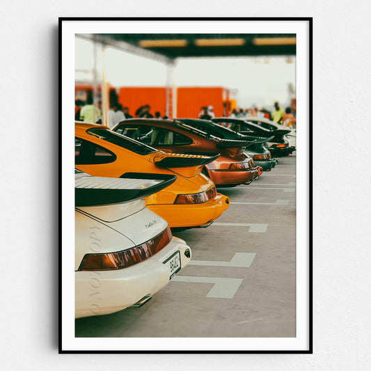 Garage Full of Vintage Porsches