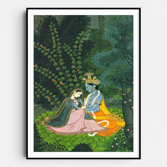 Indian God Krishna and Radha