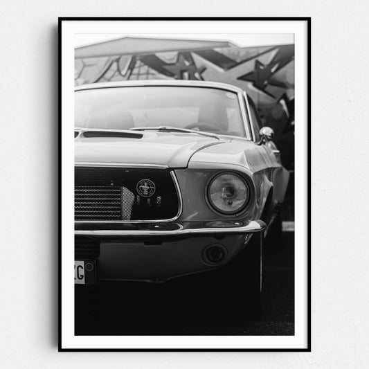 Ford Mustang in Black & White