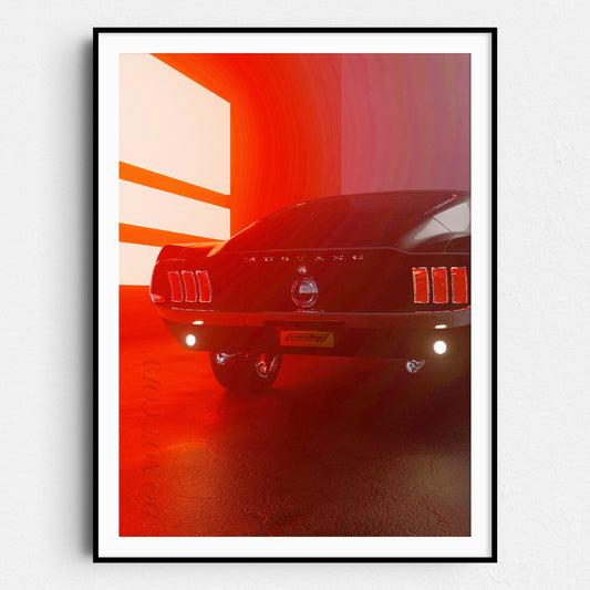 Vintage Ford Mustang Shelby GT500