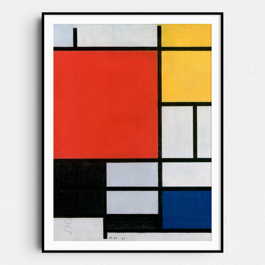 Composition with Red, Yellow, Blue, and Black (1921) by Piet Mondrian