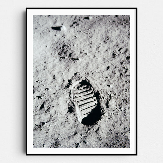 Buzz Aldrin Boot Print On The Moon