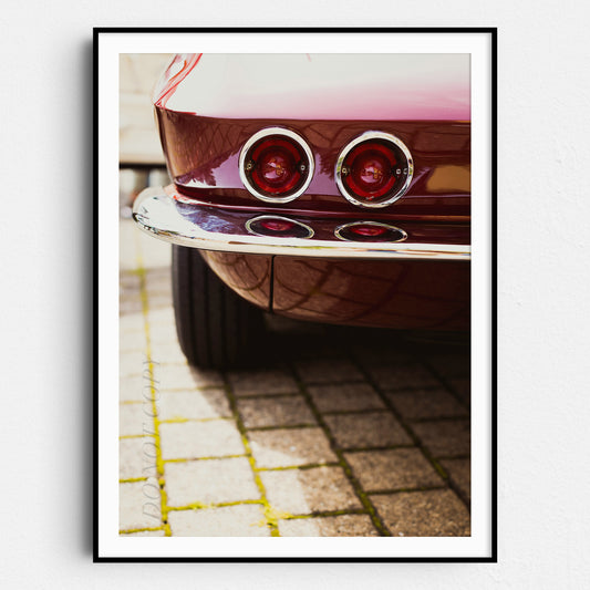 Vintage Red Corvette Sting Ray Bumper