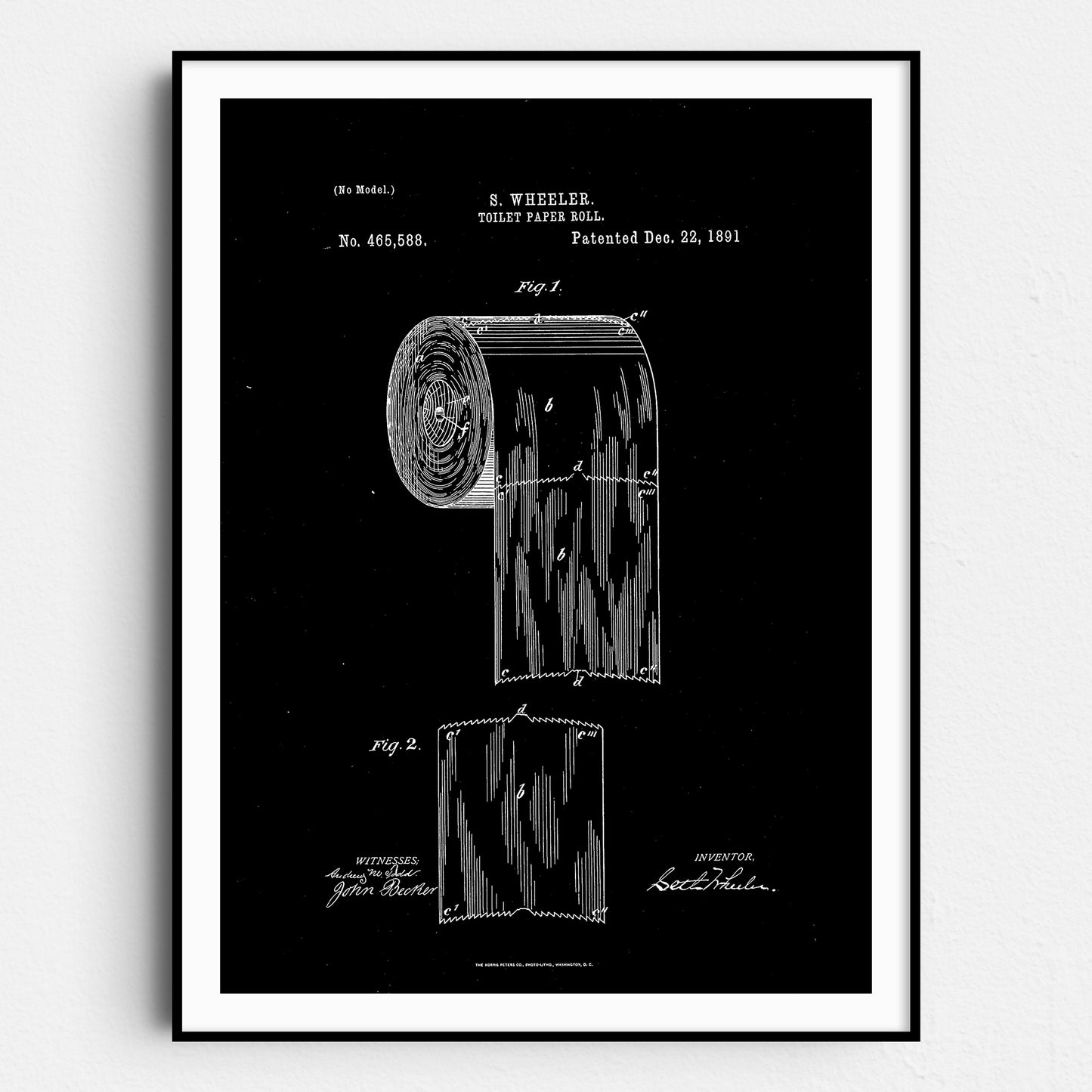 Toilet Paper Patent Blueprint