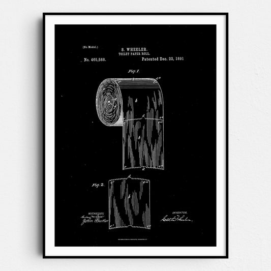 Toilet Paper Patent Blueprint