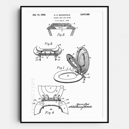 Toilet Seat Blueprint Patent