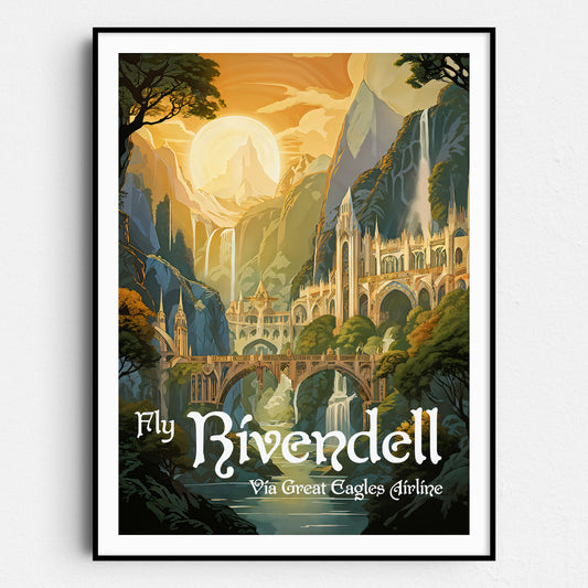 Vintage Rivendell Travel Poster