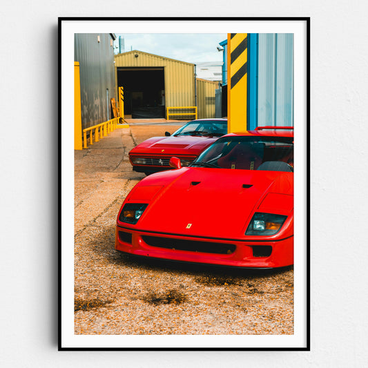 Vintage Red Ferraris