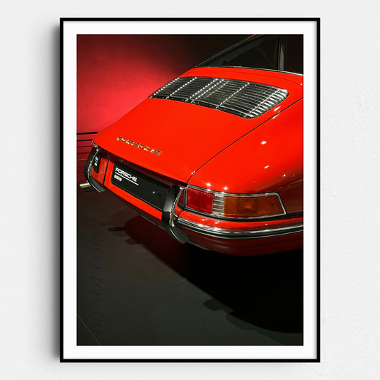 Vintage Red Porsche Bumper