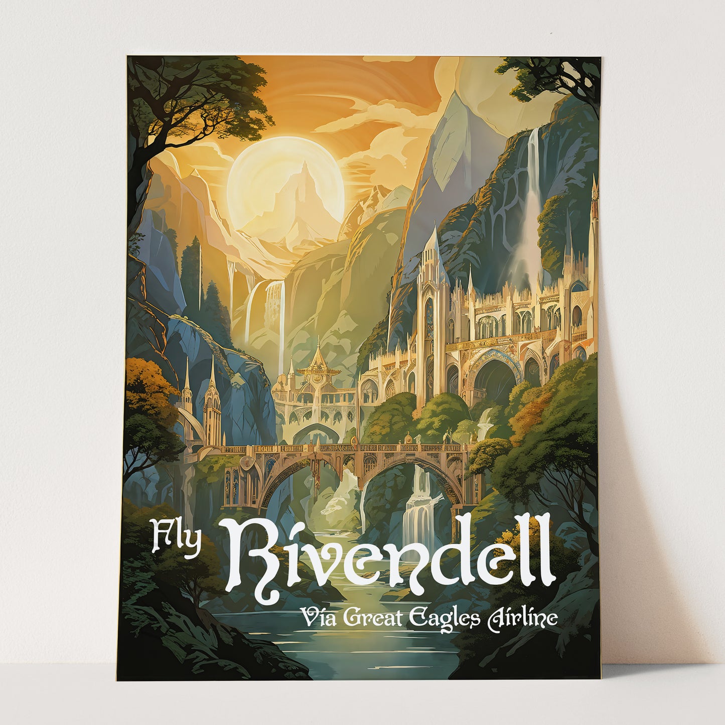 Vintage Rivendell Travel Poster