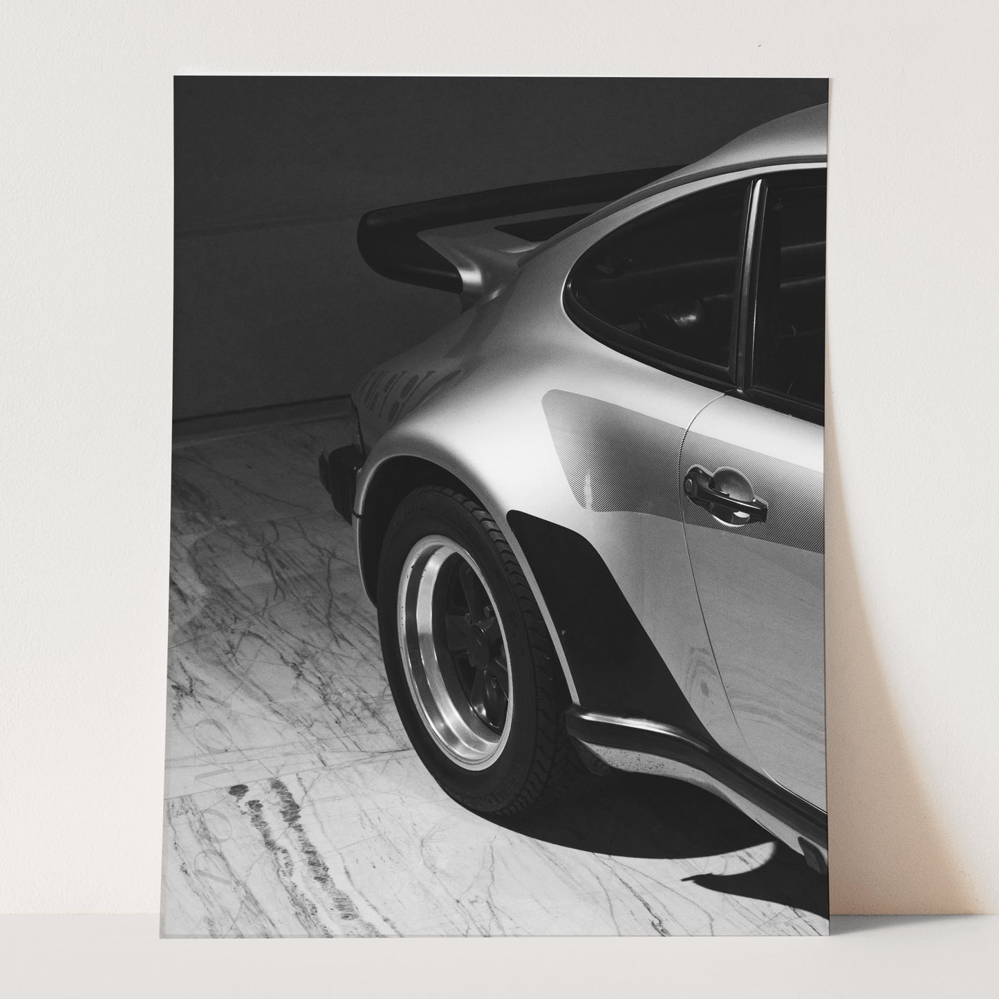 Vintage Porsche 911 Fender Black & White