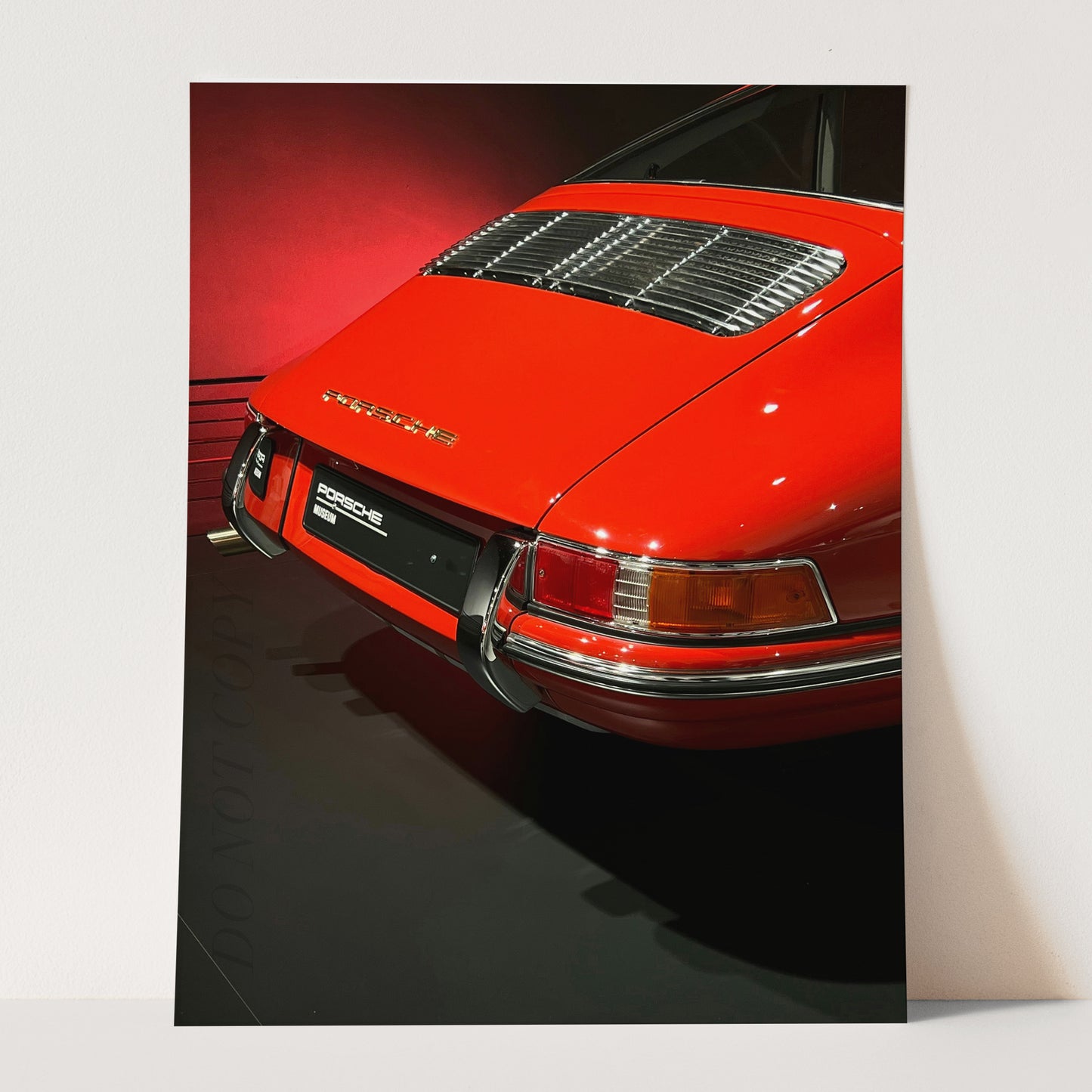 Vintage Red Porsche Bumper