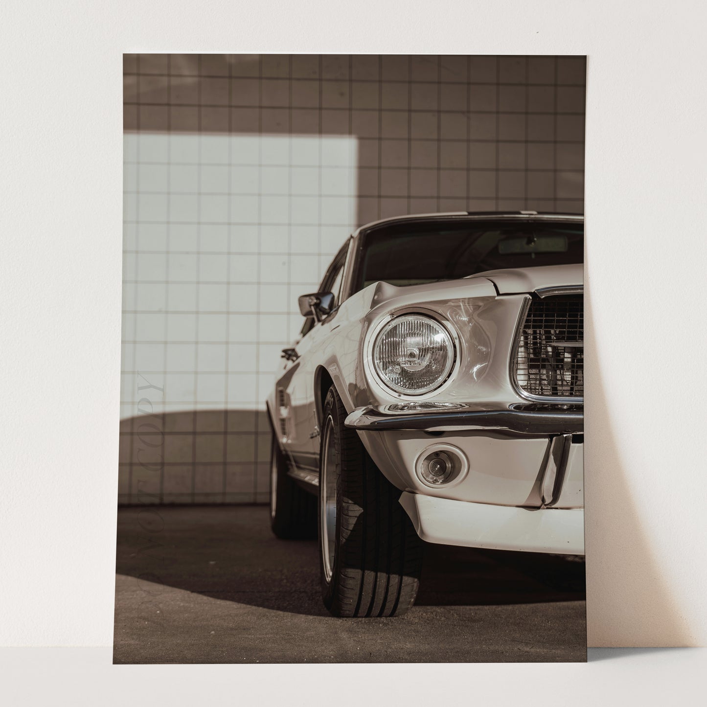 Vintage Ford Mustang Shelby GT500 Front View