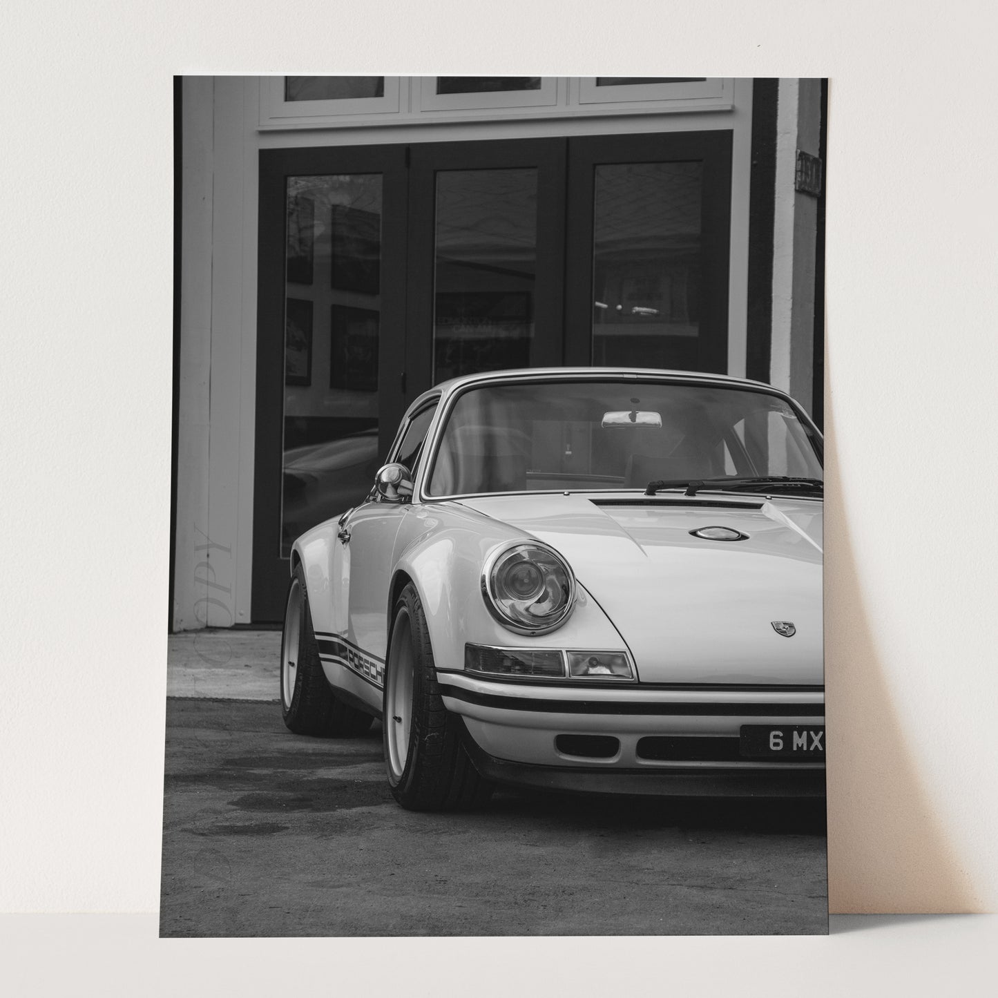 Vintage White Porsche 911