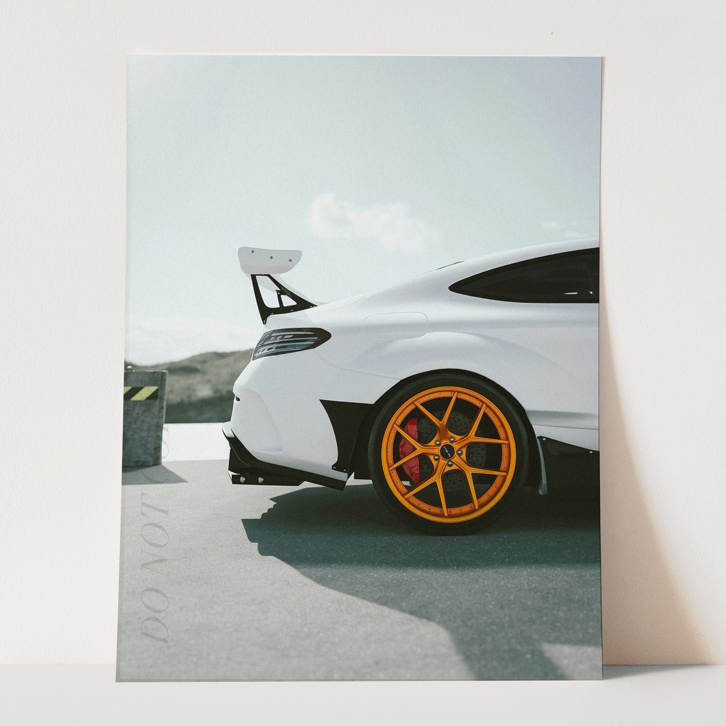 White Porsche Tail