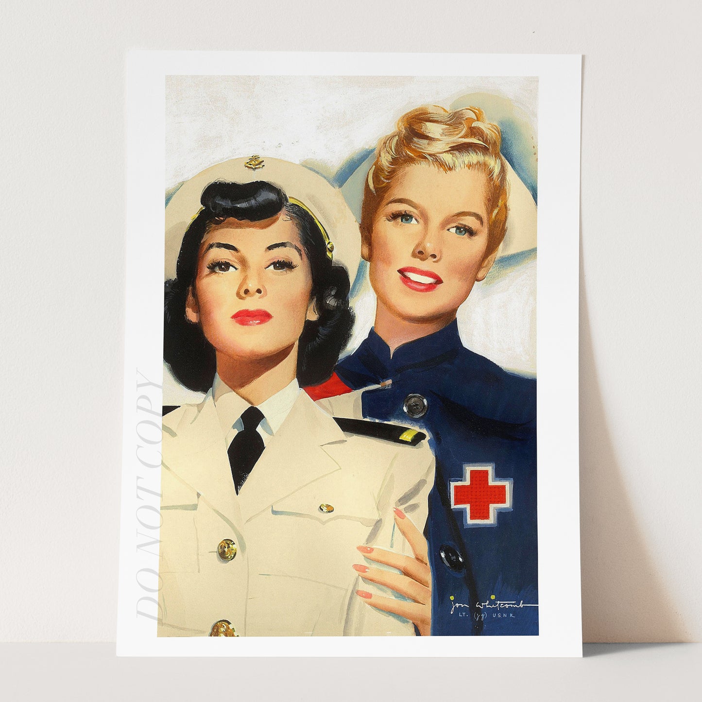 Vintage WW2 US Nursing Recruiting Poster