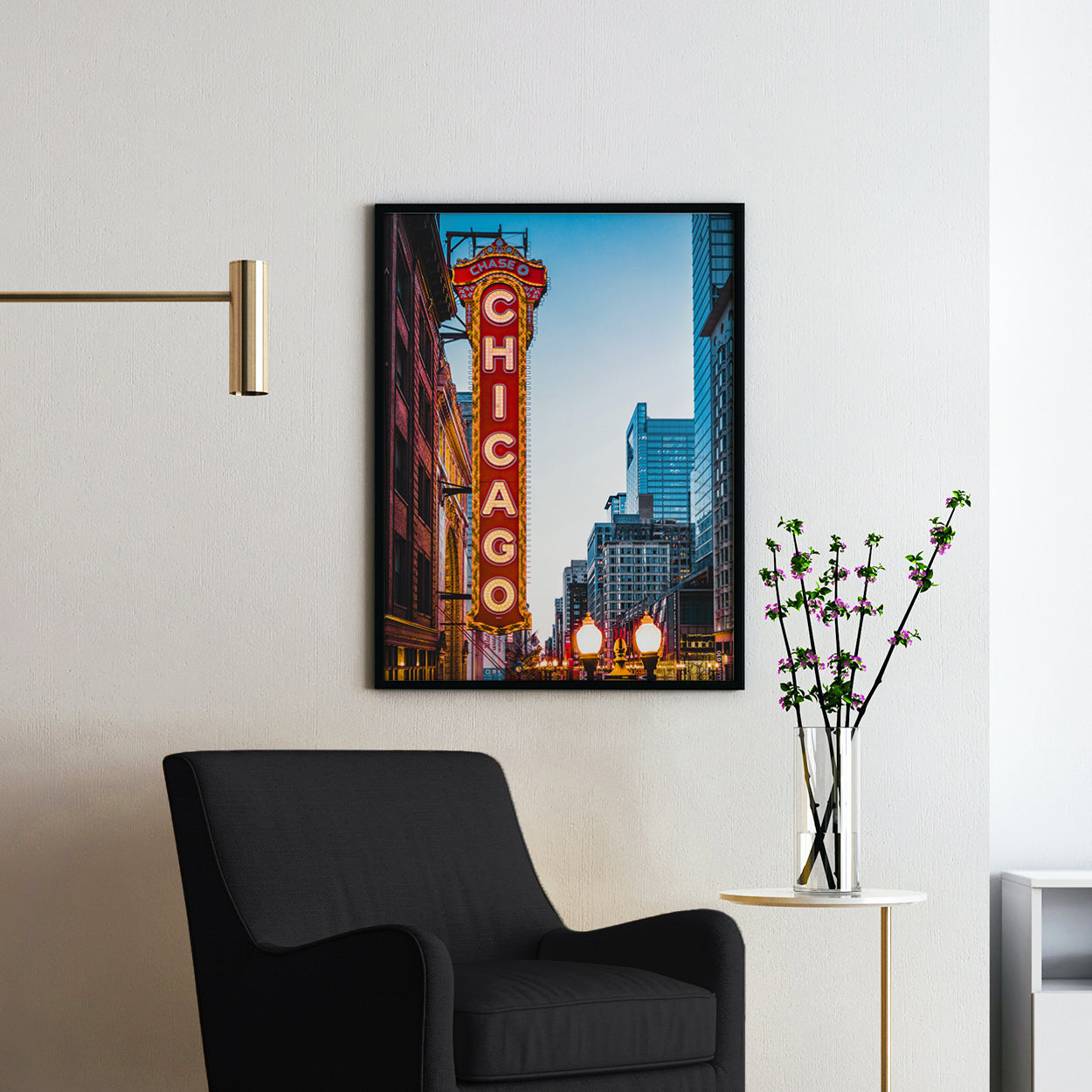 The Chicago Theatre Sign
